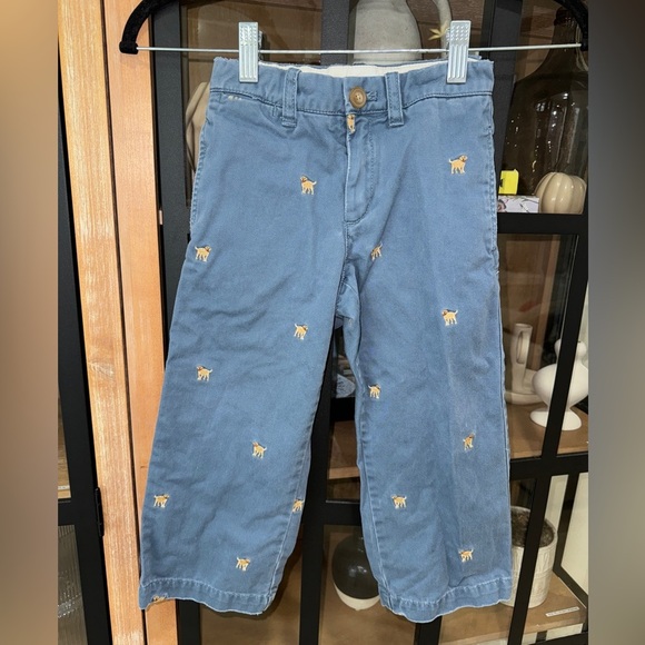 Crewcuts embroidered toddler pants classic golden lab dogs blue classic boys - Picture 1 of 8